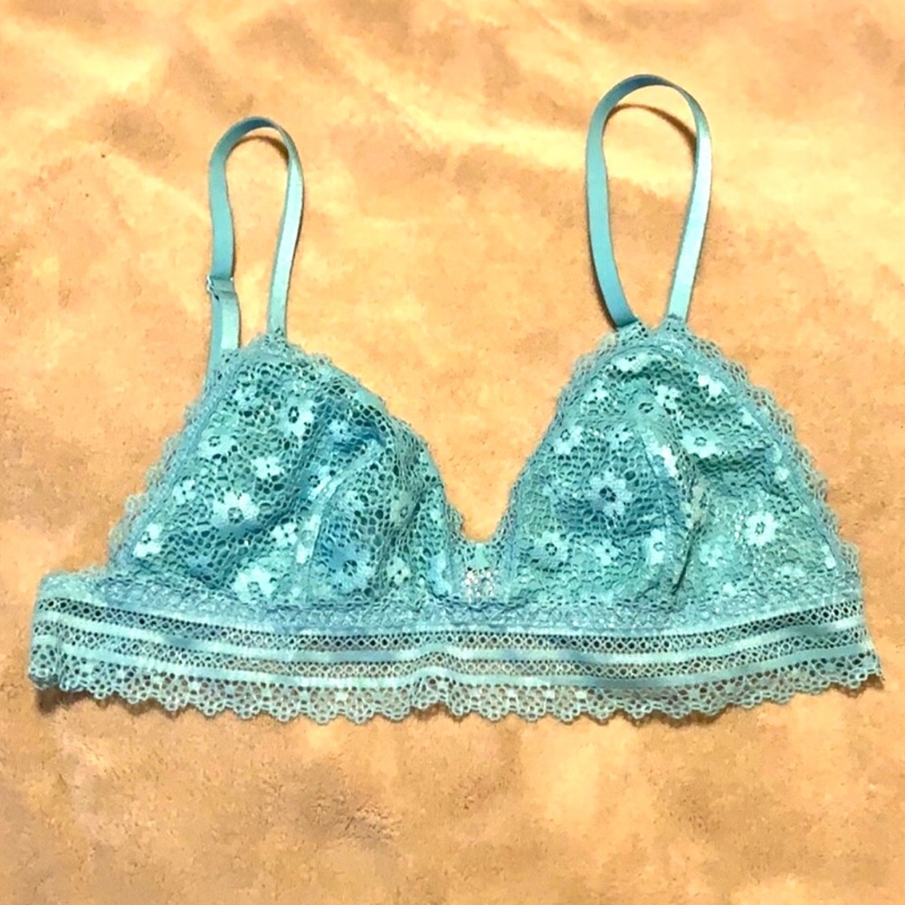 Victoria's Secret Lace Bralette in Teal